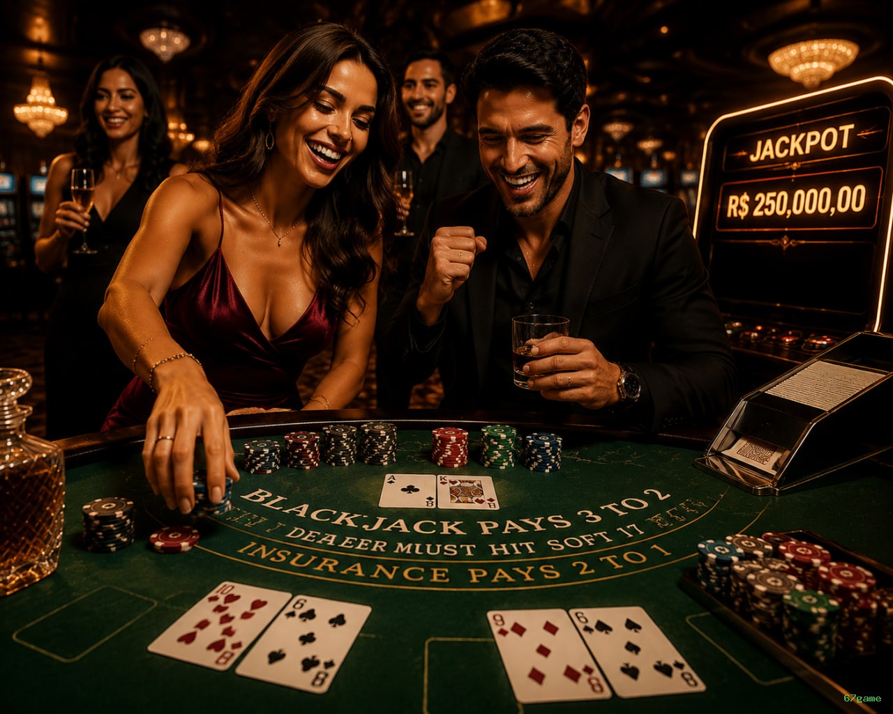 Roleta e blackjack 67game